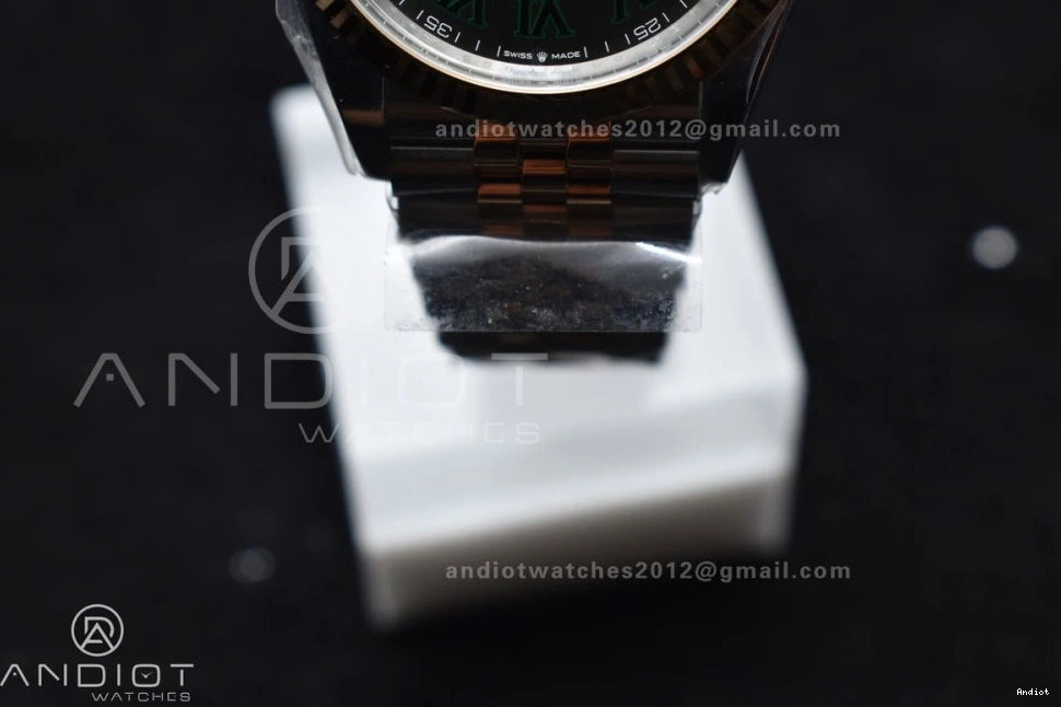 DateJust 126231 Jubilee Gray DIal Steel Edition Green SS Premium on Bracelet VR Roman 567 Marker RG 36 Clean Best 904L 1:1 0705